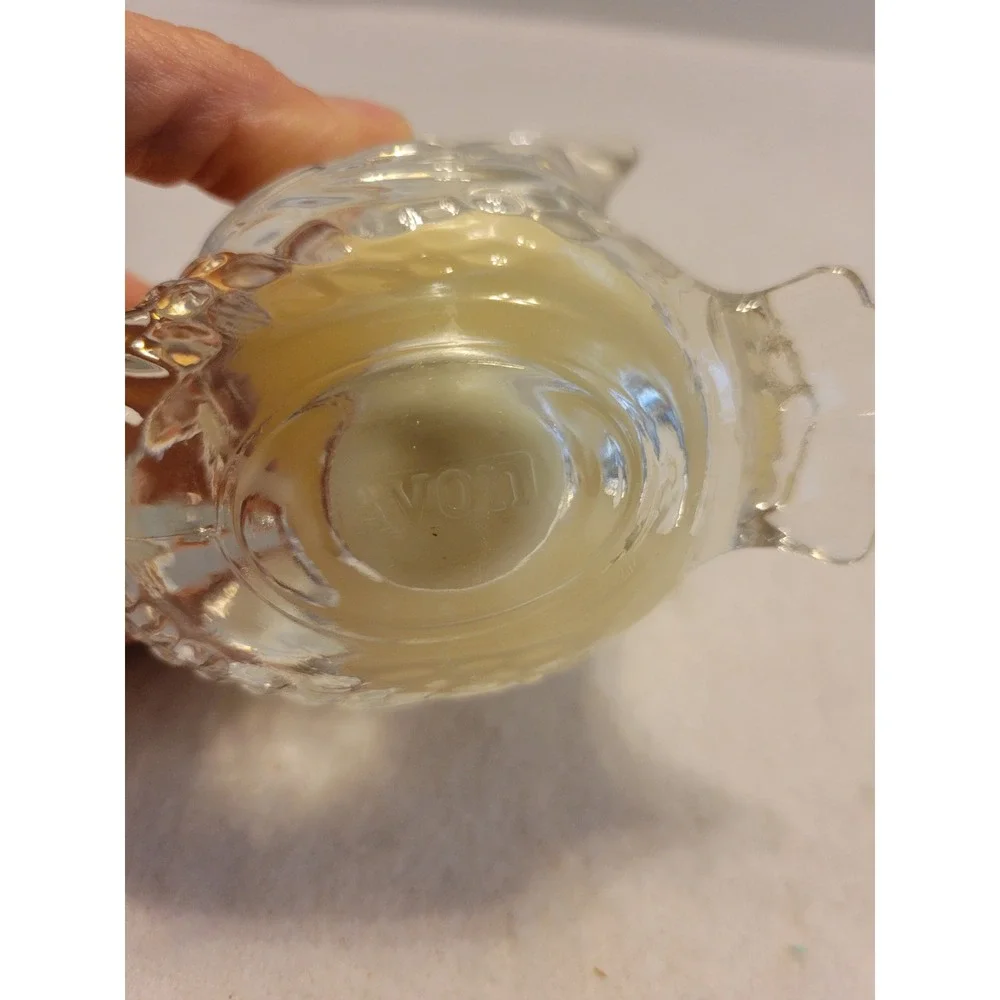 VTG Avon Candle Holder Dove In Flight Meadow Morn 1970s Collectible Glass w/ Box